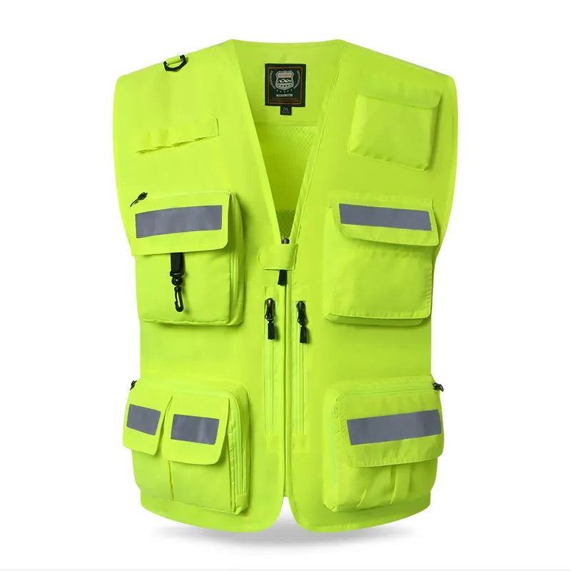 High-Visibility Reflective Safety Vest & Rider Jacket - Fluorescent Workwear