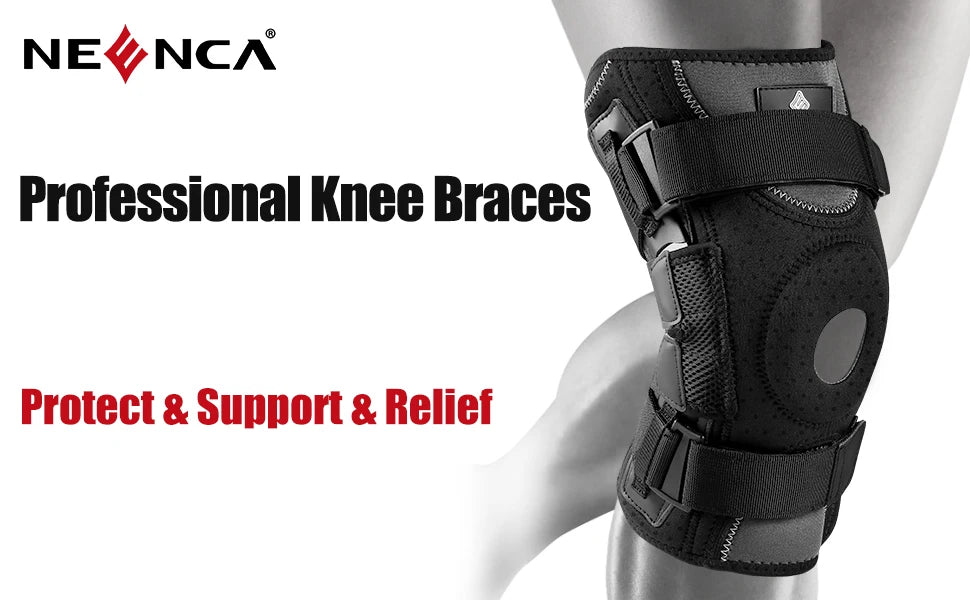 NEENCA Hinged Knee Brace for Pain Relief, Arthritis, Meniscus, ACL Support