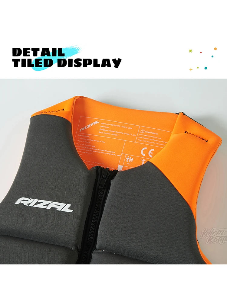 RIZAL Slim Fit Buoyancy Vest for Water Sports - Kayaking, Surfing, Paddleboarding