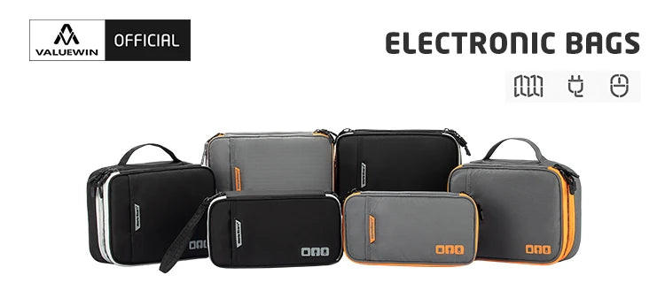 Travel Cable Organizer Bag - Portable Electronic Accessories Pouch