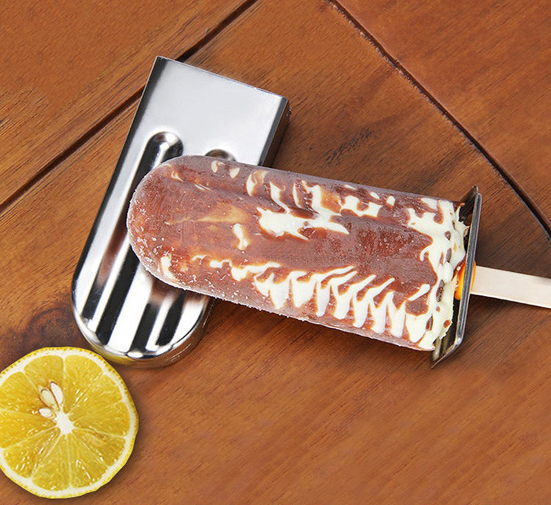 Stainless Steel Popsicle Mold Rack – Homemade Ice Cream & Lolly Maker Set