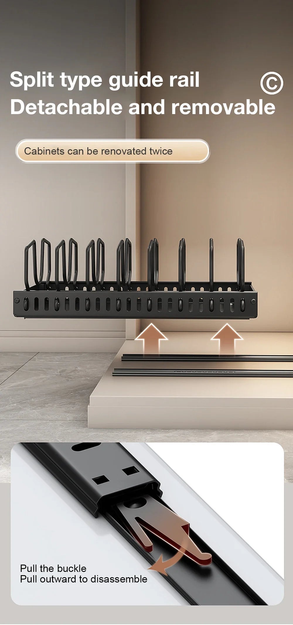 Kitchen Multifunctional Pull-Out Organizer for Pots, Pans, Lids, Spices & Dishes