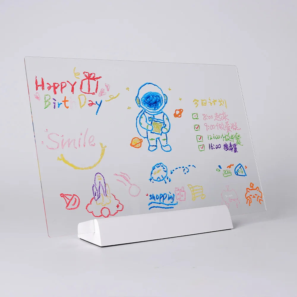 LED Note Board & Night Light | RGB Erasable Drawing Board for Kids