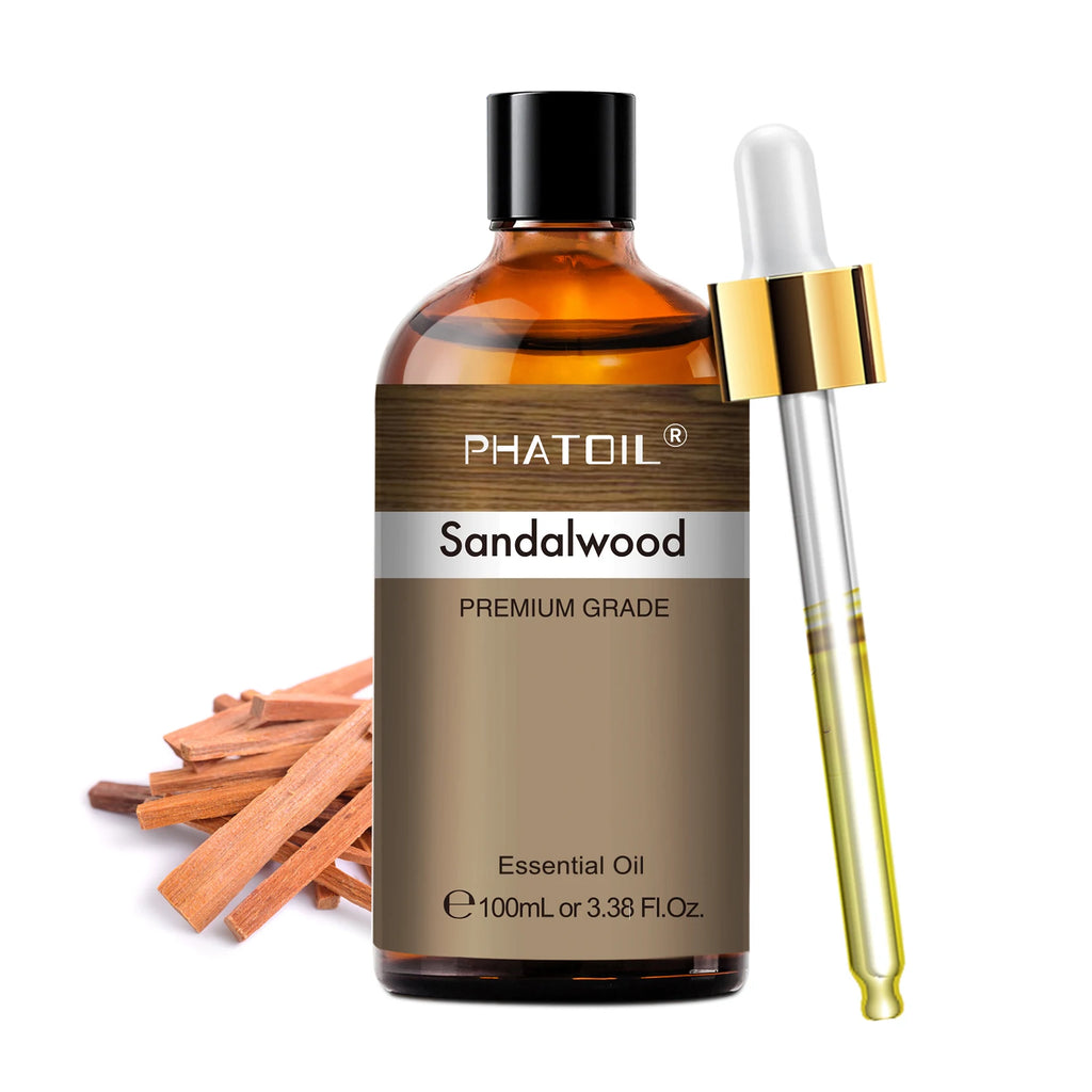 PHATOIL Premium Essential Oil Blend - Sandalwood, Lavender, Eucalyptus, Peppermint