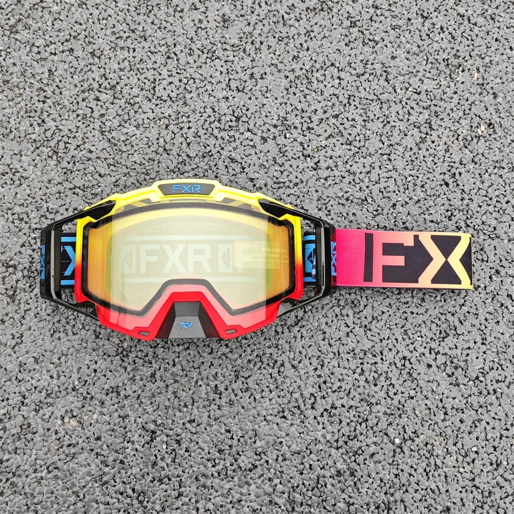 FXR Motocross Goggles HD Lens Anti-fog MX MTB Dirt Bike Eyeglasses