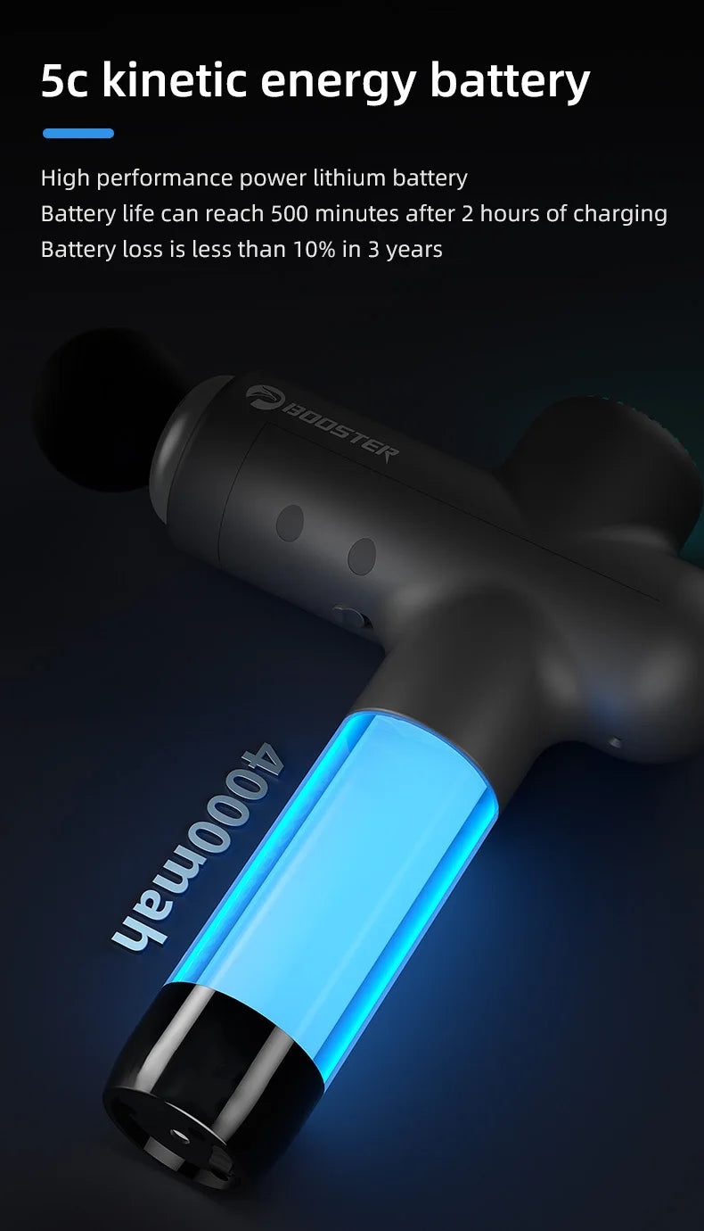 Booster Massage Gun - Electric Neck & Body Fascia Massager for Muscle Recovery