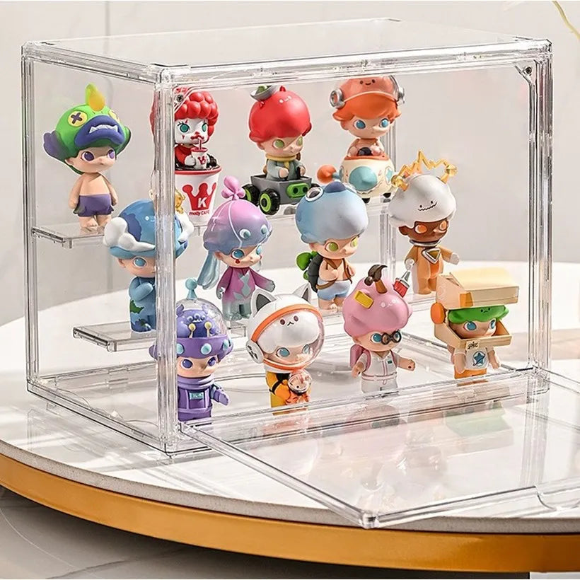 Large Capacity Clear Acrylic Organizer Box for Figures, Blind Boxes & Makeup