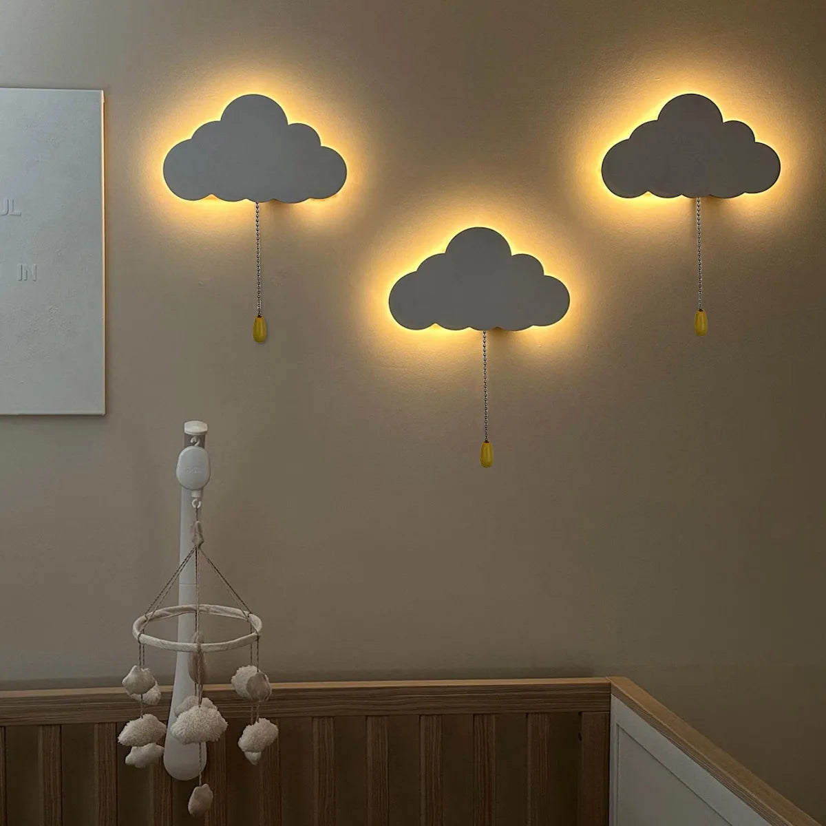 Cloud Light Floating Cloud Wall Lamp - Nursery & Kids' Bedroom Night Light