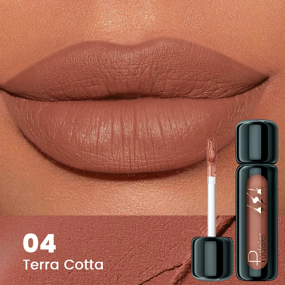 Matte Velvet Lip Gloss | Highly Saturated Liquid Lip Mud | Non-Stick & Long Lasting