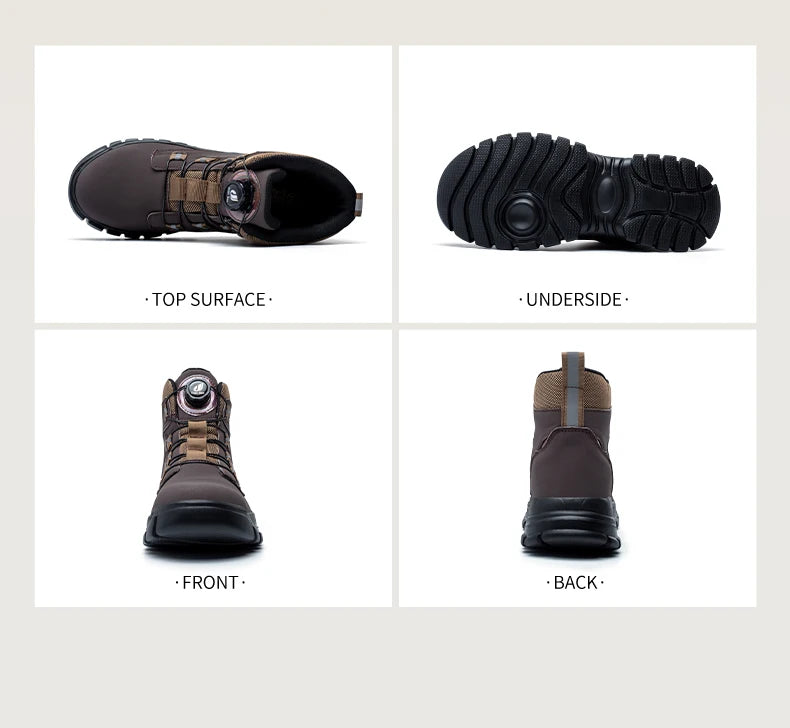 Waterproof Steel Toe Industrial Work Boots - Ultimate Protection