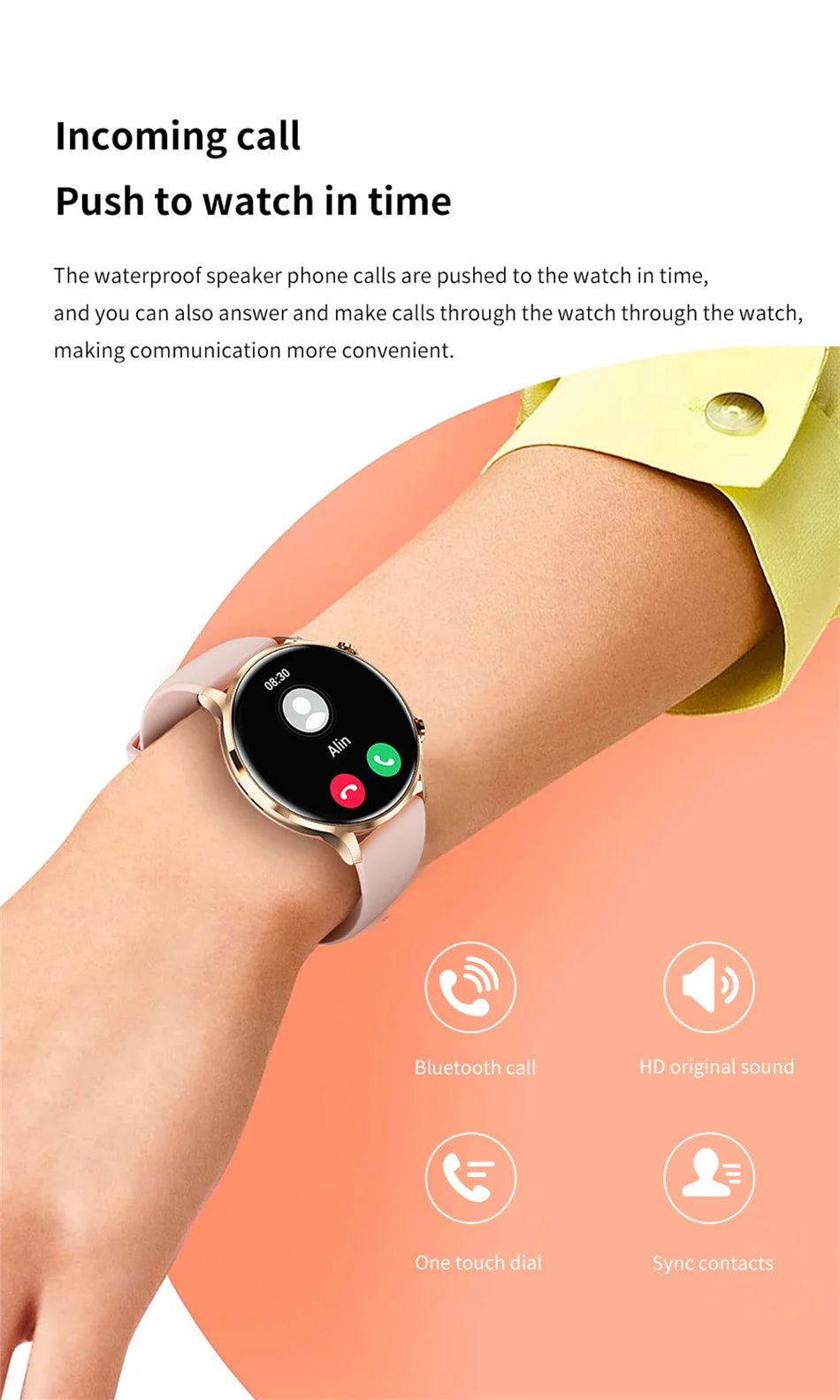 Vabena 2026 Smartwatch for Women & Men | AMOLED, GPS, IP68