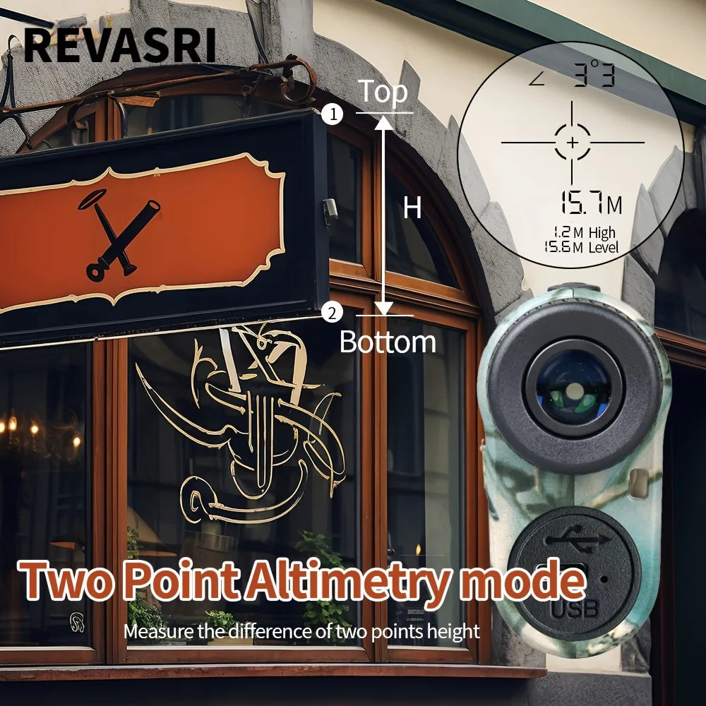 REVASRI Laser Hunting Rangefinder 1000M: Ultimate Precision Optics