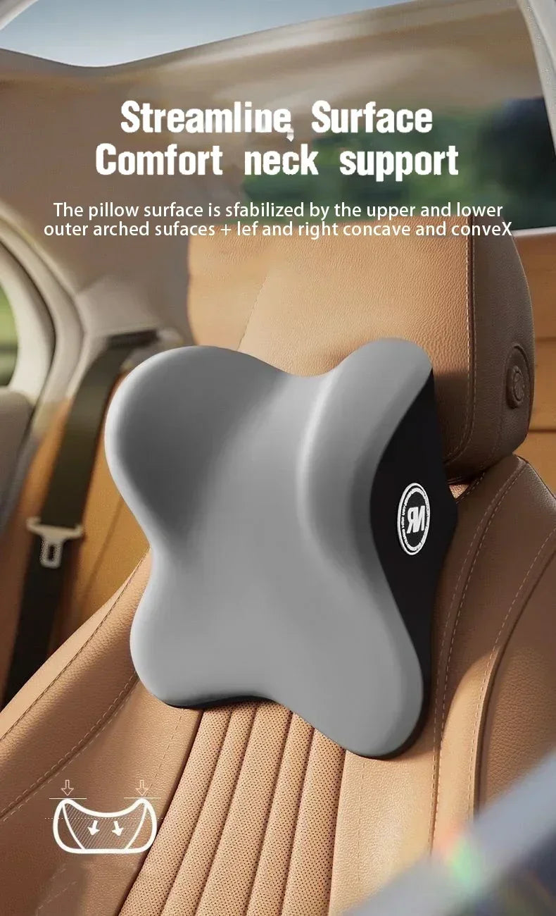 Amagi Memory Foam Car Comfort Set - Headrest, Lumbar, Back Support
