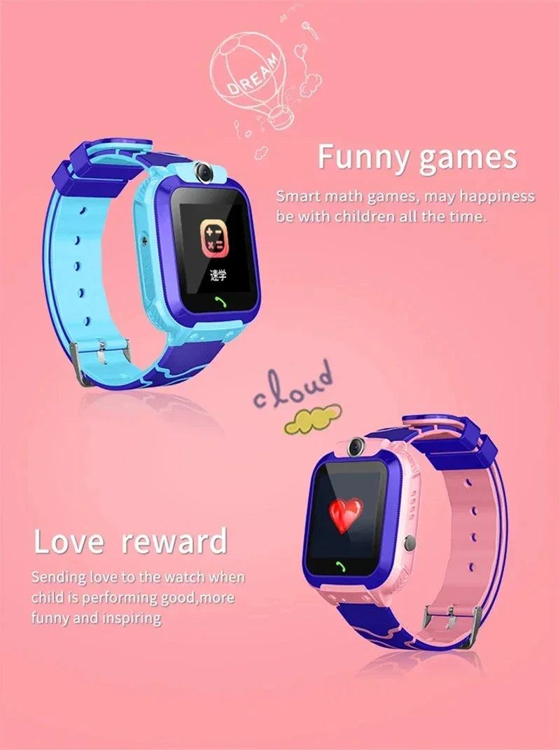 Lenovo 2026 Kids 5G Smartwatch - GPS, SOS, Call, Camera, Waterproof