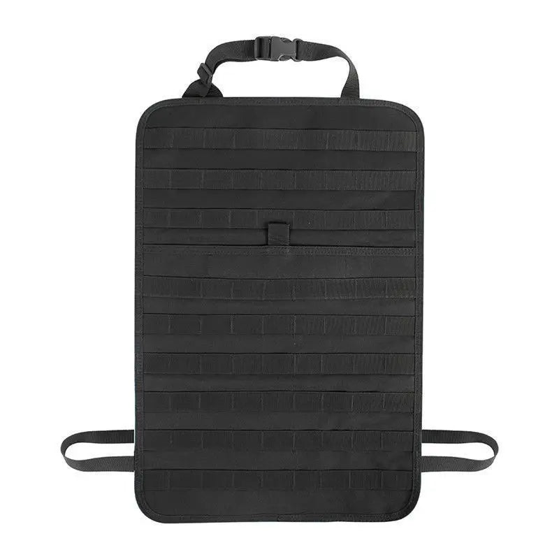 Tactical Car Seat Back Organizer with 5 Detachable MOLLE Pouches
