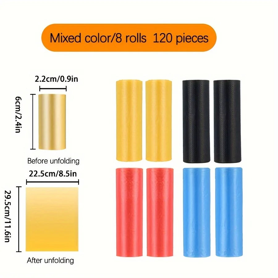 1200 Leak-Proof Dog Poop Bags | Cartoon Paw Graphic Pet Waste Bags