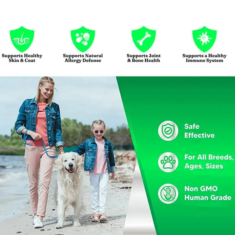 Natural Salmon Fish Oil for Dogs & Cats - 21 Omega Fatty Acids