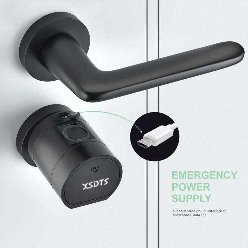 Tuya Smart Biometric Door Lock Cylinder - Keypad & App Access