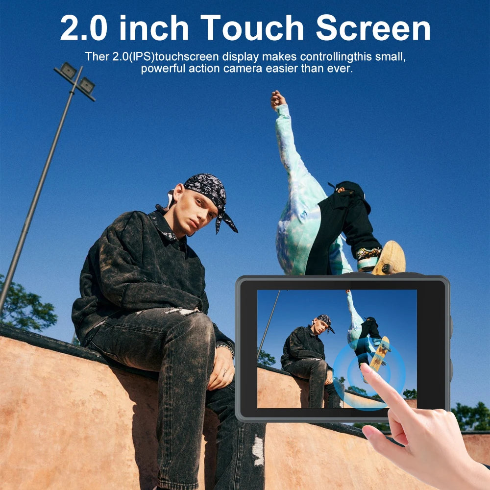 Ourlife MTR40 5K Action Camera with 2" IPS Touch Screen | Capture Adventures