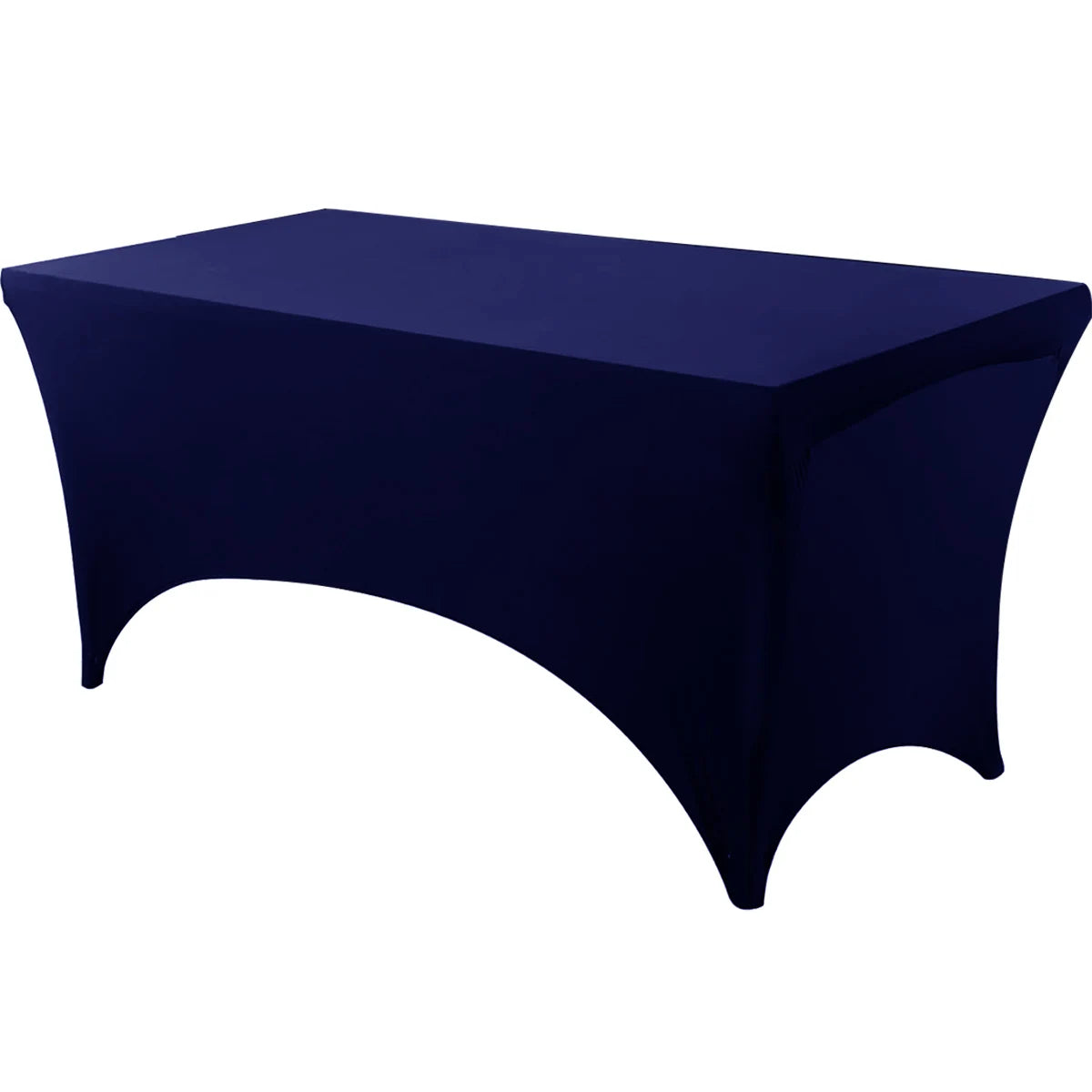 Spandex Tablecloth - Tight Fitted, Washable & Wrinkle Resistant Rectangular Table Cover for Events & Parties