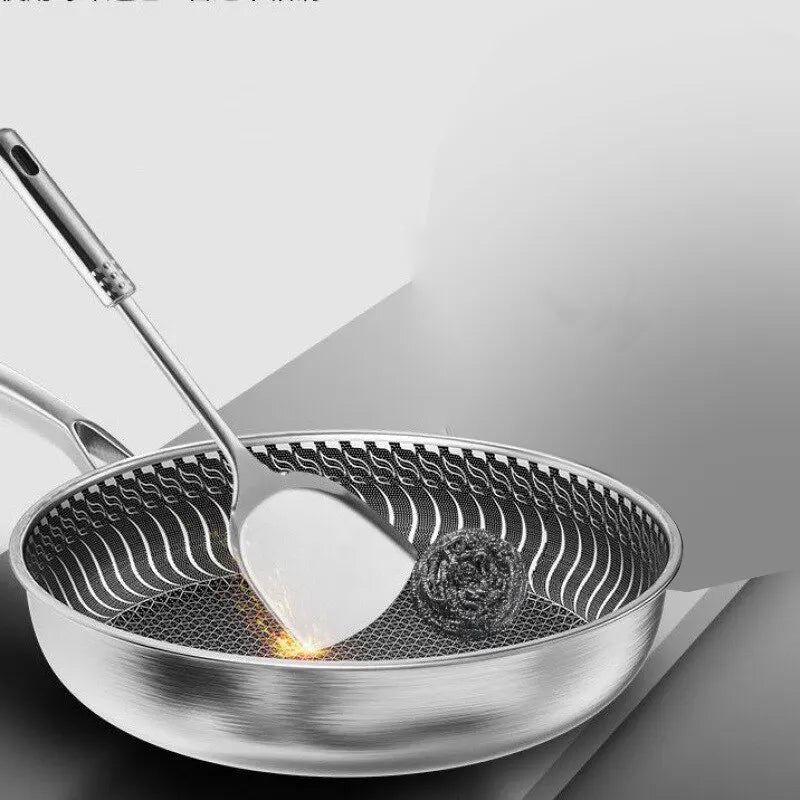 Tri-Ply 316 Stainless Steel Honeycomb Frying Pan & Wok - All Stoves