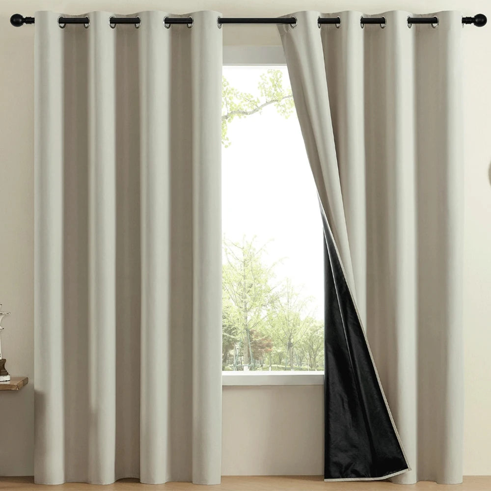 Modern Blackout Curtain - Thermal & Noise Reducing | Home Comfort