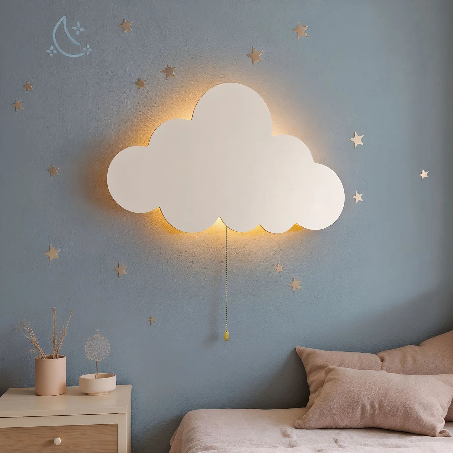 Cloud Light Floating Cloud Wall Lamp - Nursery & Kids' Bedroom Night Light