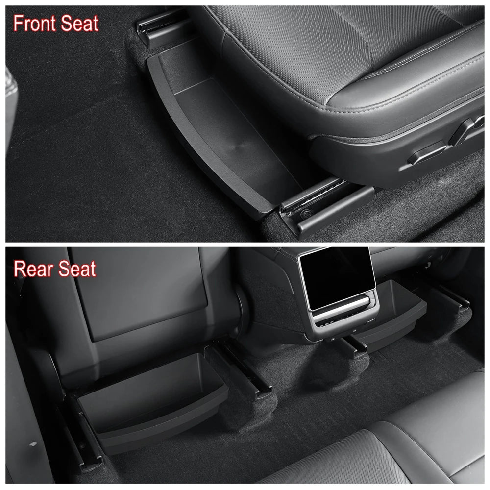 Tesla Model Y Juniper 2025-2026 Under Seat Storage Organizer Tray - Custom Fit