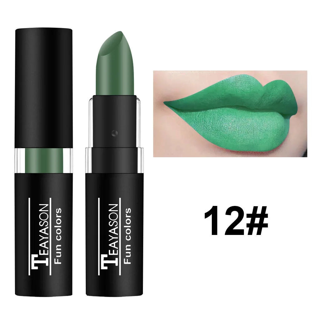 12 Colors Waterproof Matte Lipstick Set - Long Lasting Lip Gloss