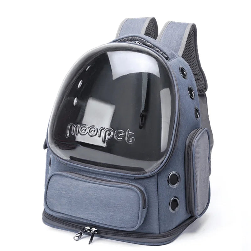 Transparent Pet Carrier Backpack for Cats & Small Dogs | Travel Bag