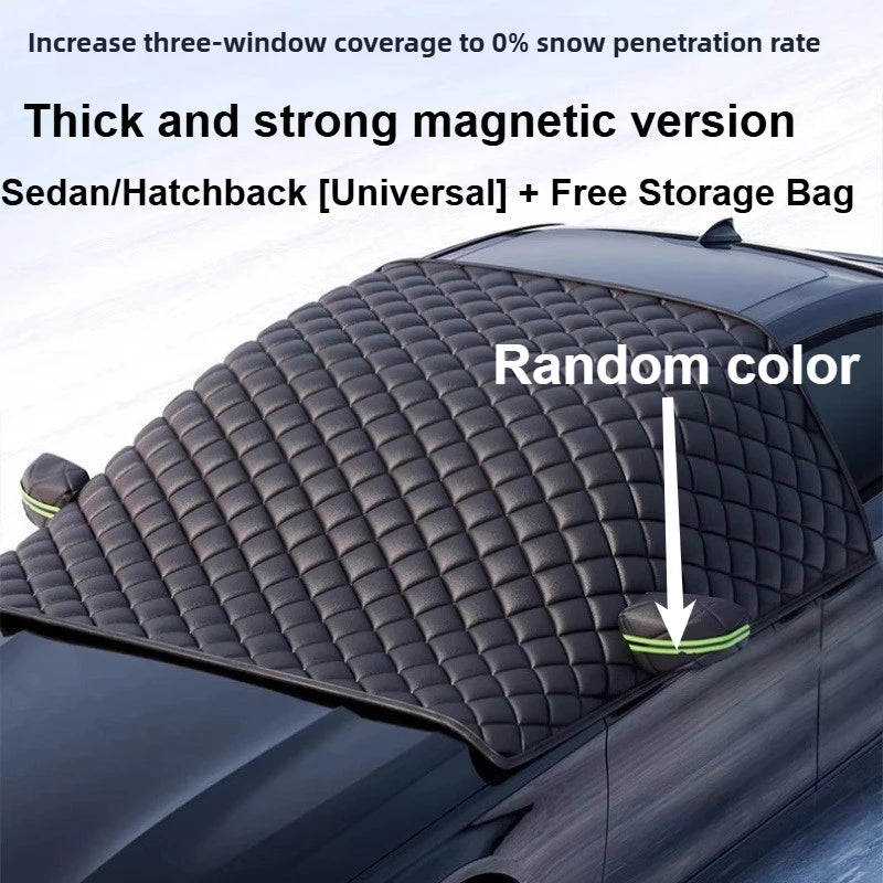 Vabena Car Windshield Snow Cover - All-Season 3 Window Sun Blocker