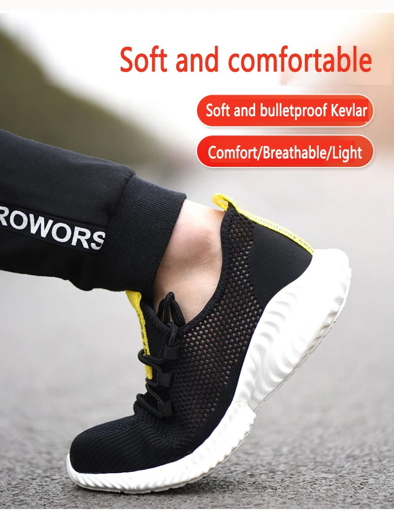Iairay Lightweight Hyper-Breathable Summer Work Shoes