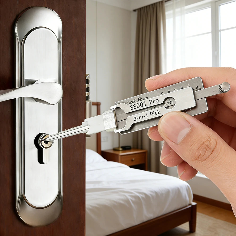 Professional SS001Pro SS002Pro 2-in-1 Key Decoder & Locksmith Tool Kit