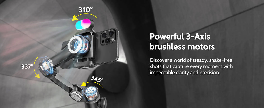 AOCHUAN Smart Xpro: Professional 3-Axis Smartphone Gimbal for Creators