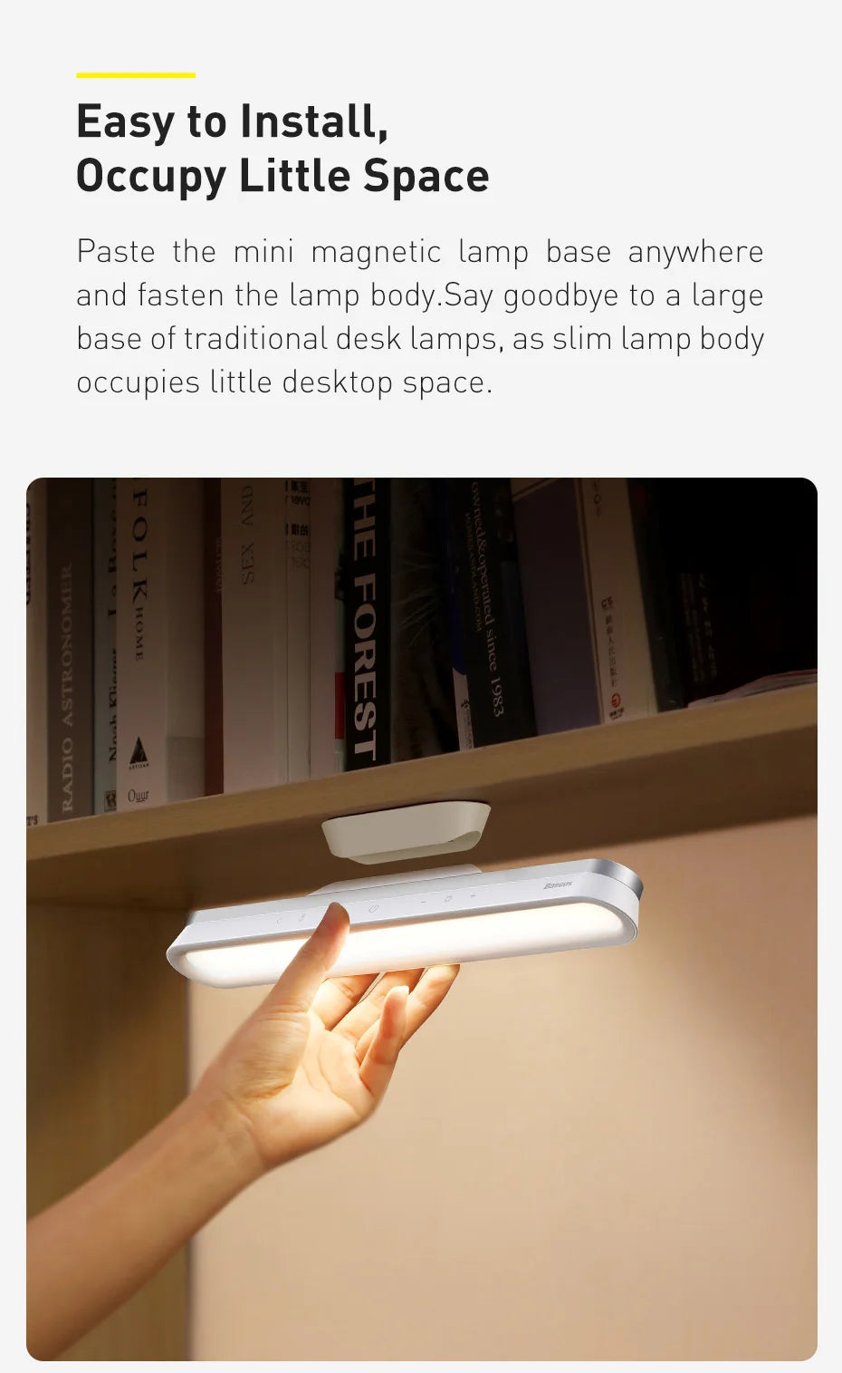 Baseus Magnetic Monitor Light Bar - Eye Protection Desk Lamp for PC