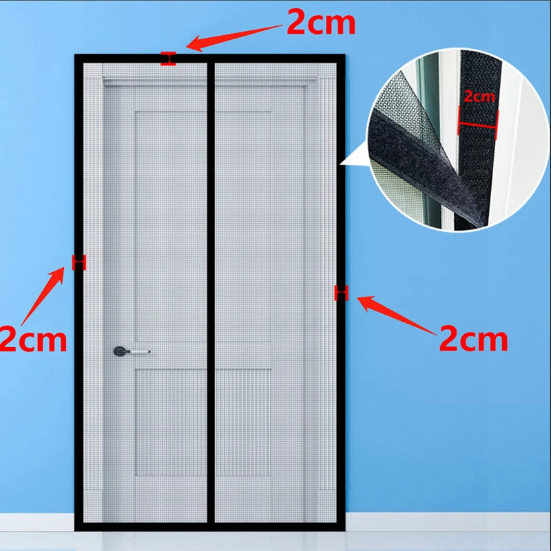 Magnetic Door Screen | Insect Mosquito Net | Auto Closing Mesh