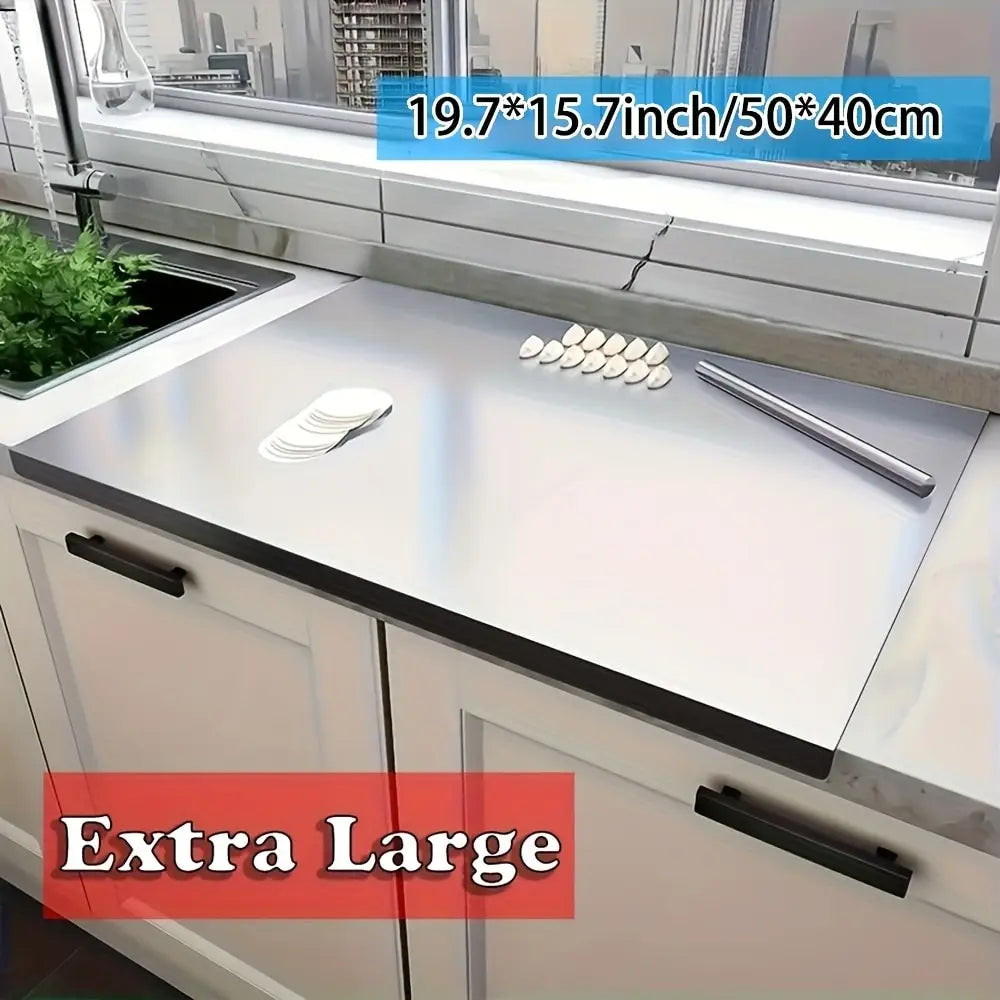 Vabena Stainless Steel Chopping, Noodle & Pastry Board | Professional Kitchen