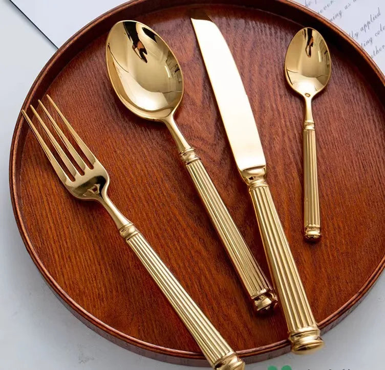 Luxury Roman Column 18/10 Stainless Steel Cutlery Set