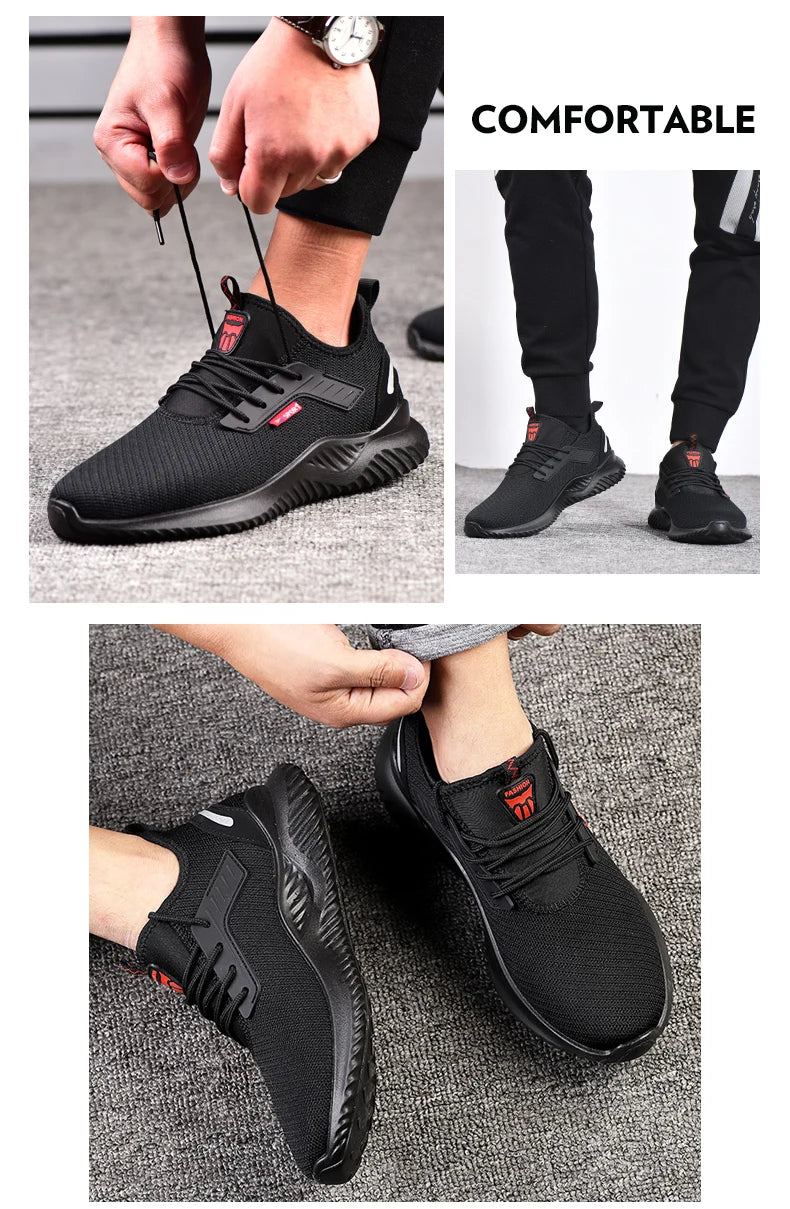 Vabena Indestructible Steel Toe Work Sneakers for Men & Women | Safety Footwear
