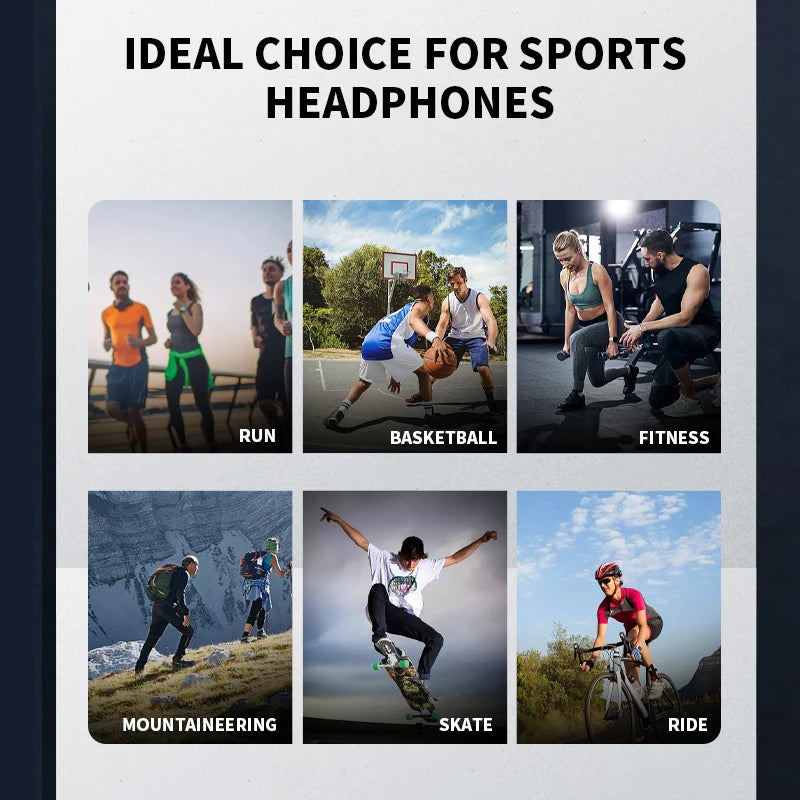 B8 True Bone Conduction Earphones | Bluetooth 5.3 Sports Wireless IPX5