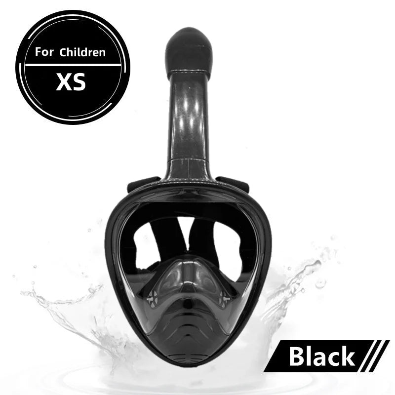 Vabena Full Face Diving Mask - Anti-Fog Snorkel Gear for Adults & Kids