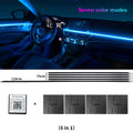RGB LED Car Ambient Light Kit - APP Control Streamer Atmosphere Lamp