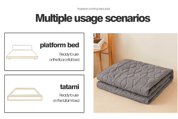 Waterproof Quilted Mattress Topper with Elastic Band - Bed Protector for Single/Double Beds (140/160)
