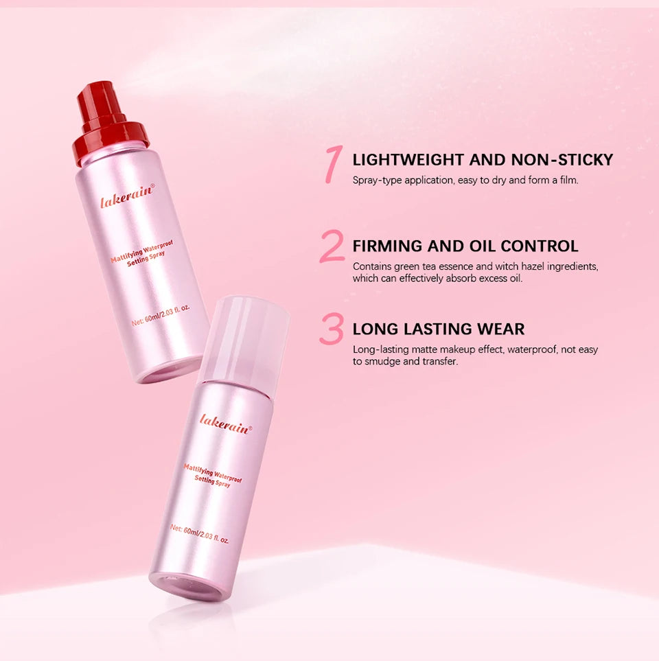 Mattifying Waterproof Setting Spray - Glossy Matte Finish