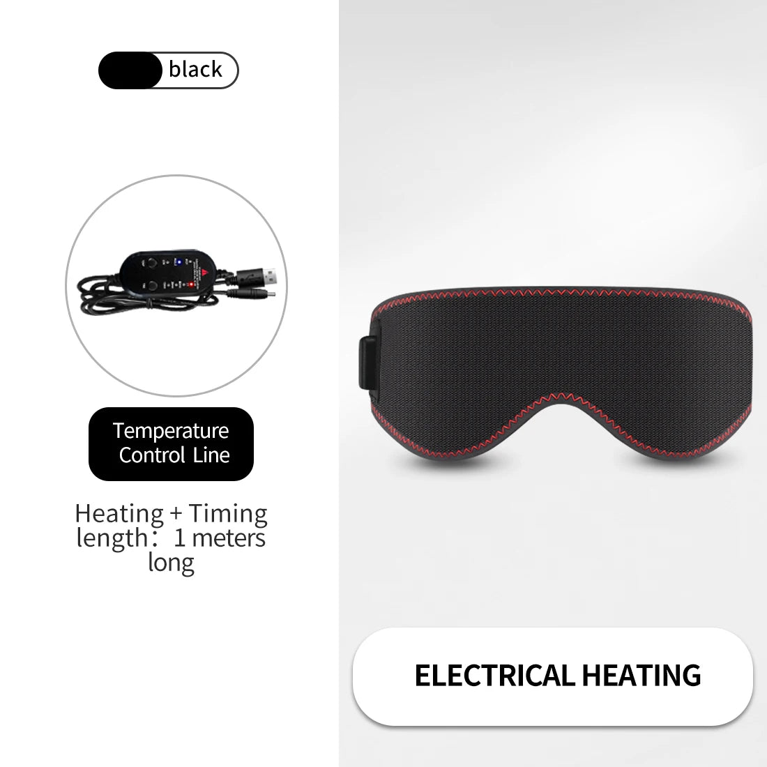 Vabena Heated Eye Mask for Dry Eyes - 3 Heat Levels & Hot Compress