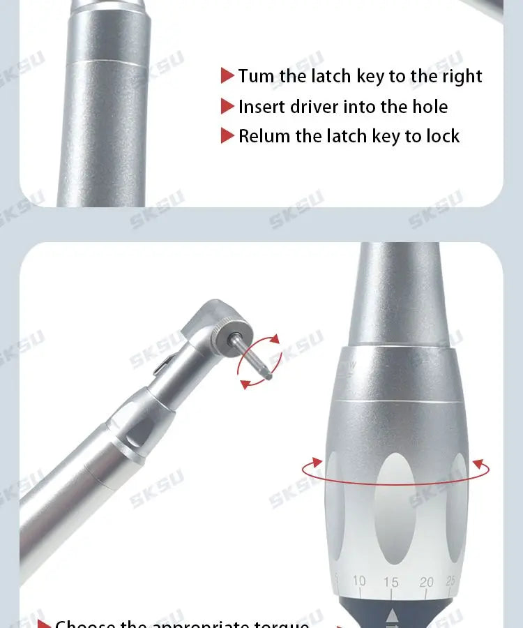 Dental Implant Universal Torque Wrench Screwdriver Kit - Prosthetic Repair Tools