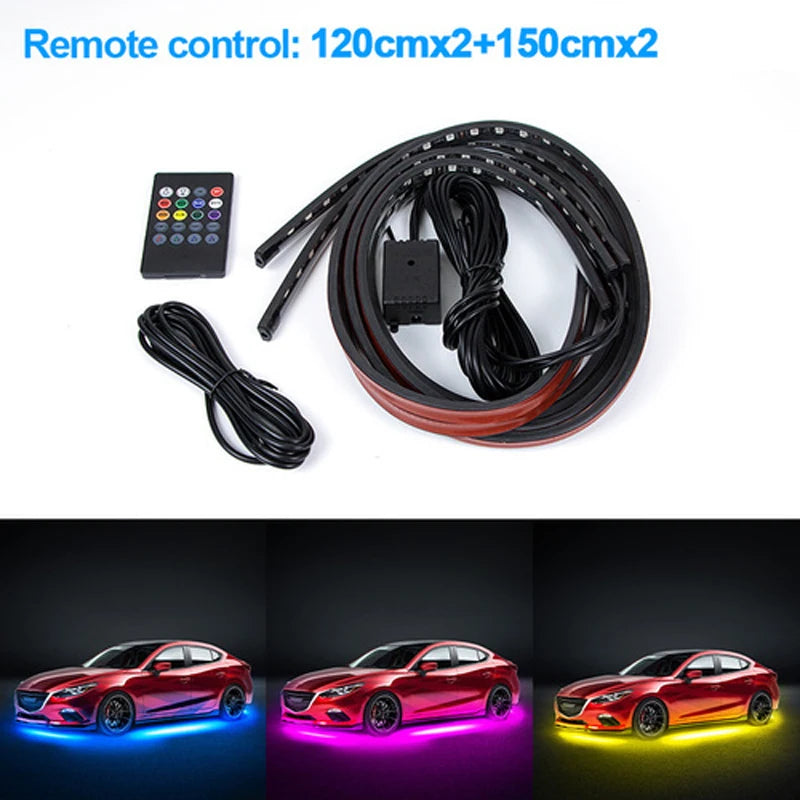 BLALION Flexible Car Underglow LED Light Strip 12V with App Control