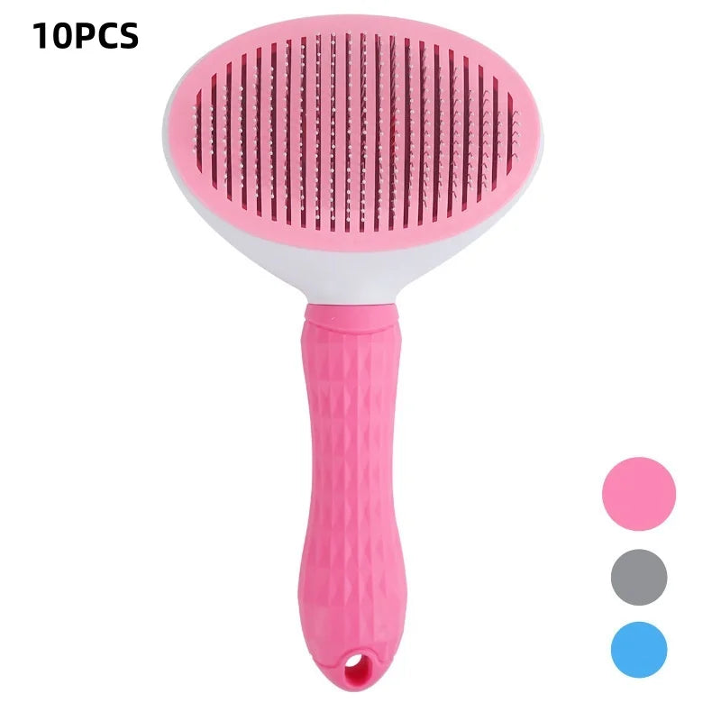 Self Cleaning Pet Brush & Dematting Comb - Dogs & Cats