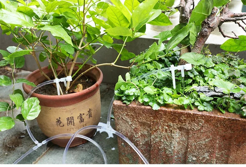 Garden Drip Irrigation Kit with Regulating Valve - Potted Plants & Greenhouse Watering System