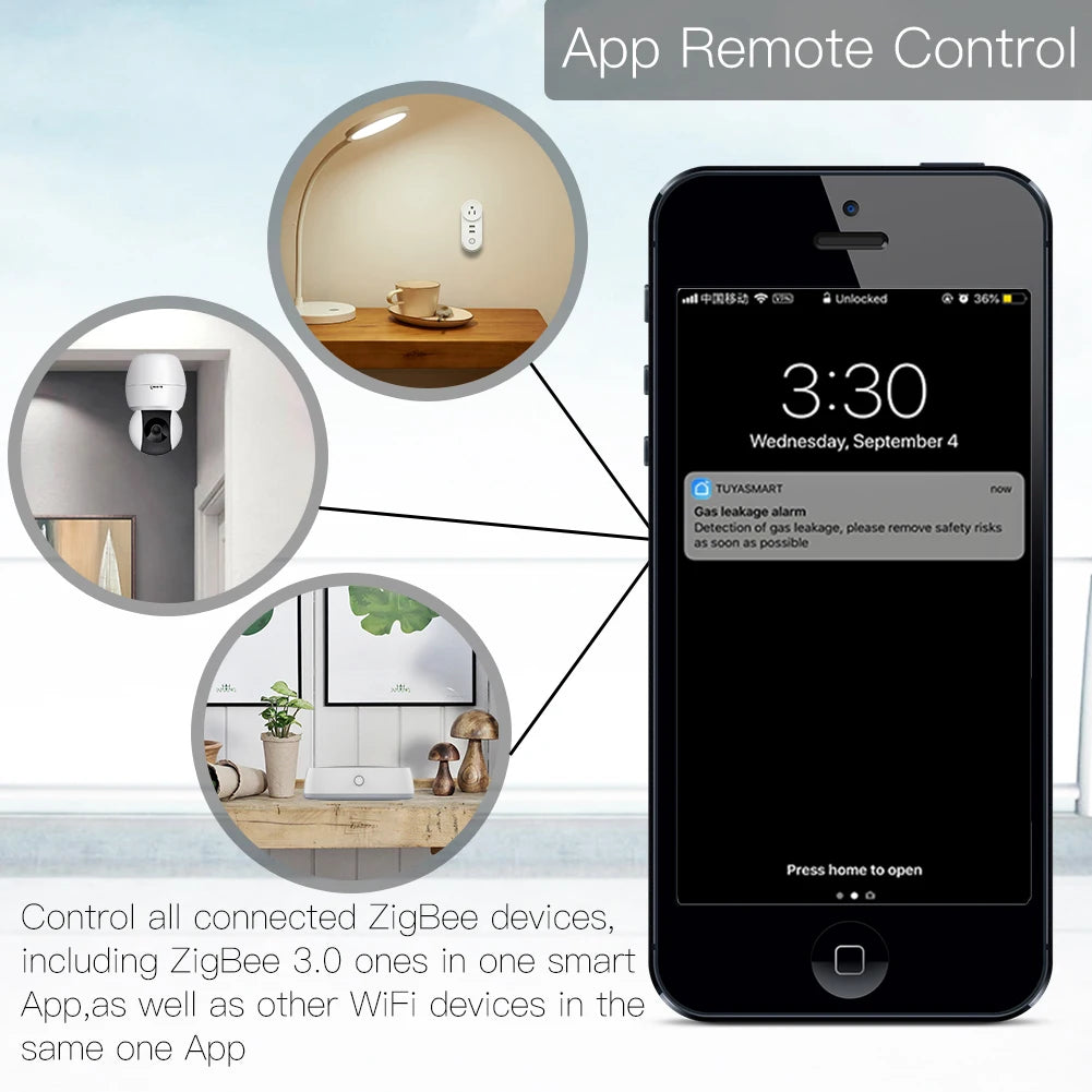 MOES Wired Zigbee 3.0 Gateway - Smart Home Ethernet Hub